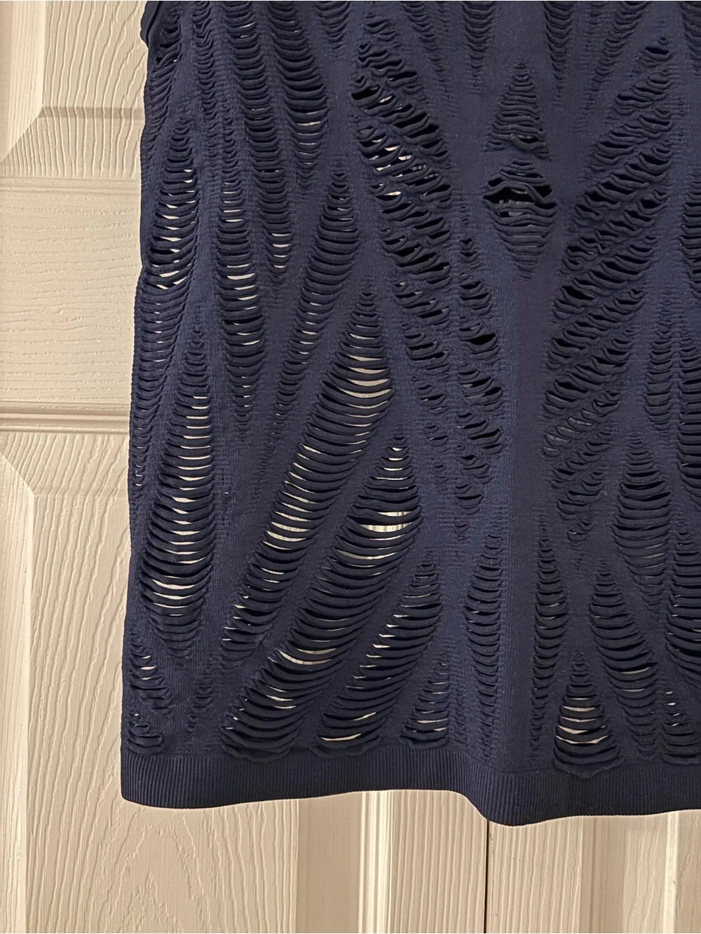 ALO YOGA Vixen Fitted Racerback Tank Top in Navy